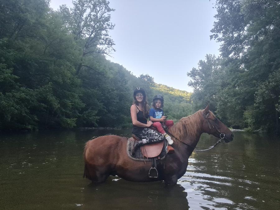 rando Balade  cheval Aveyron